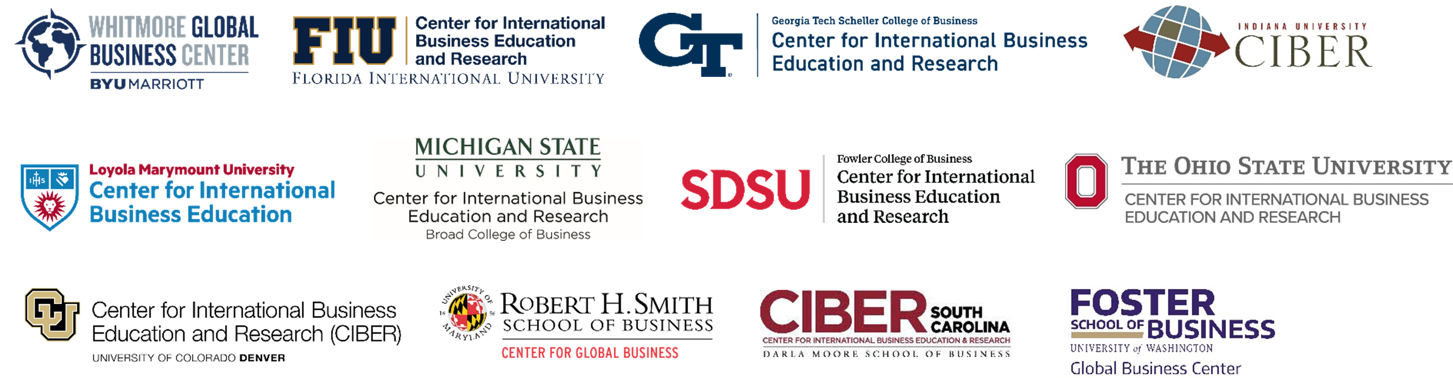 Logos of GBL co-sponsors